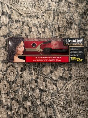 Helen of Troy Gold-Plated 1" Curling Iron - Black and Gold